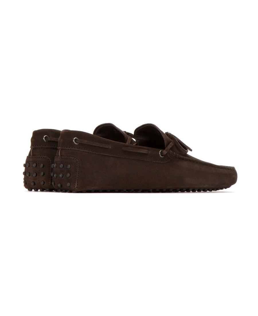 Tod's Gommino Suede Loafers In Black