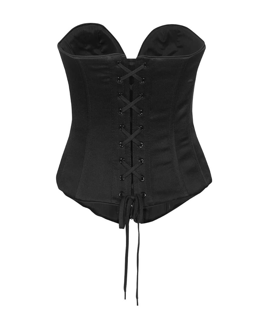 Moschino Corset-style Top In Black