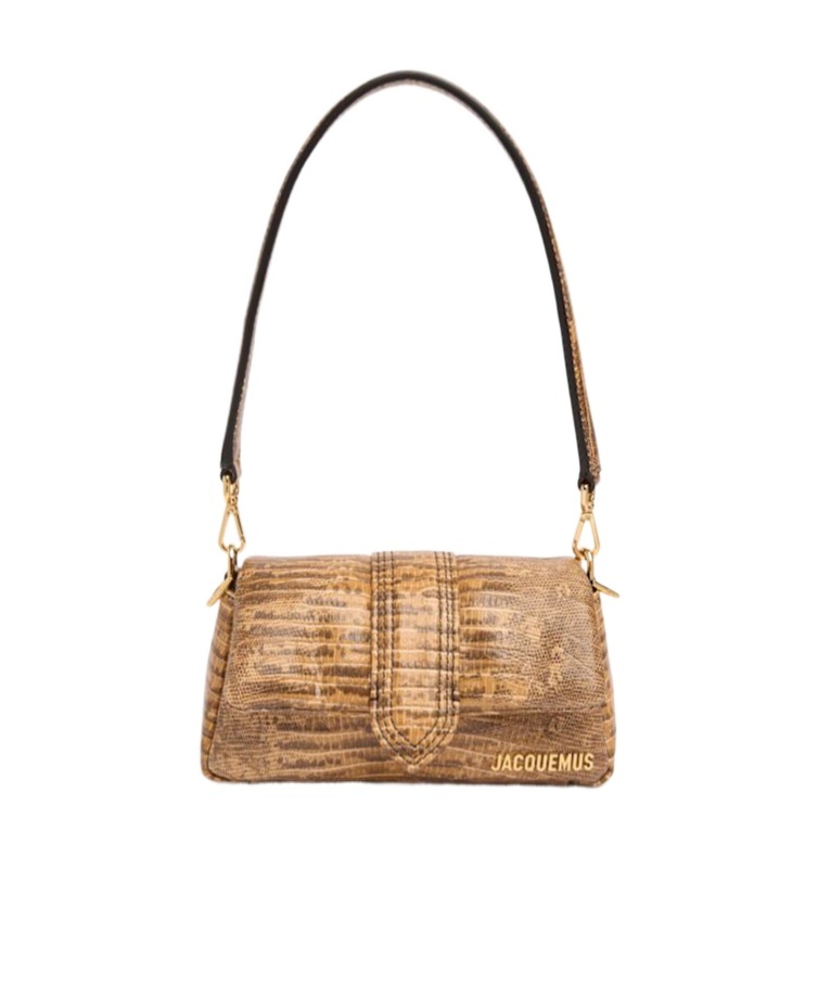 Jacquemus Le Petit Bambino Shoulder Bag In Python Print Leather