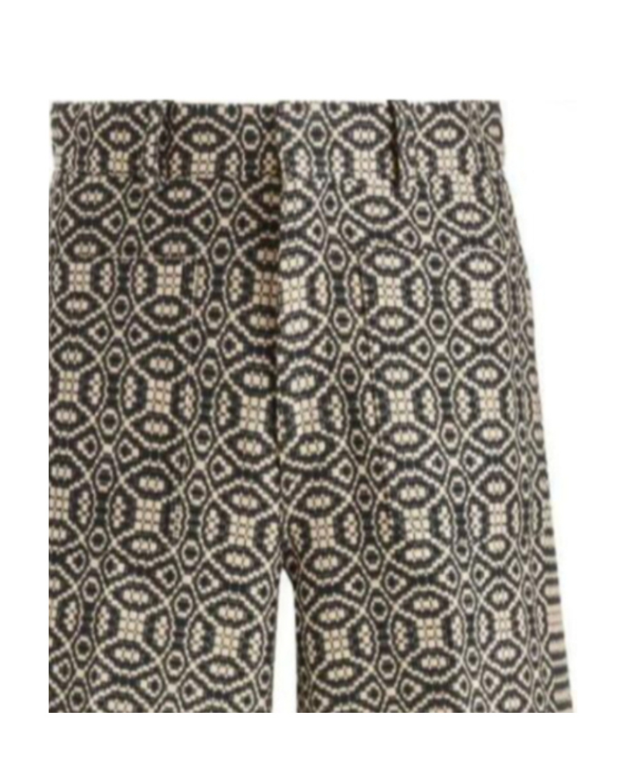 Dior Printed Casual Shorts In Black