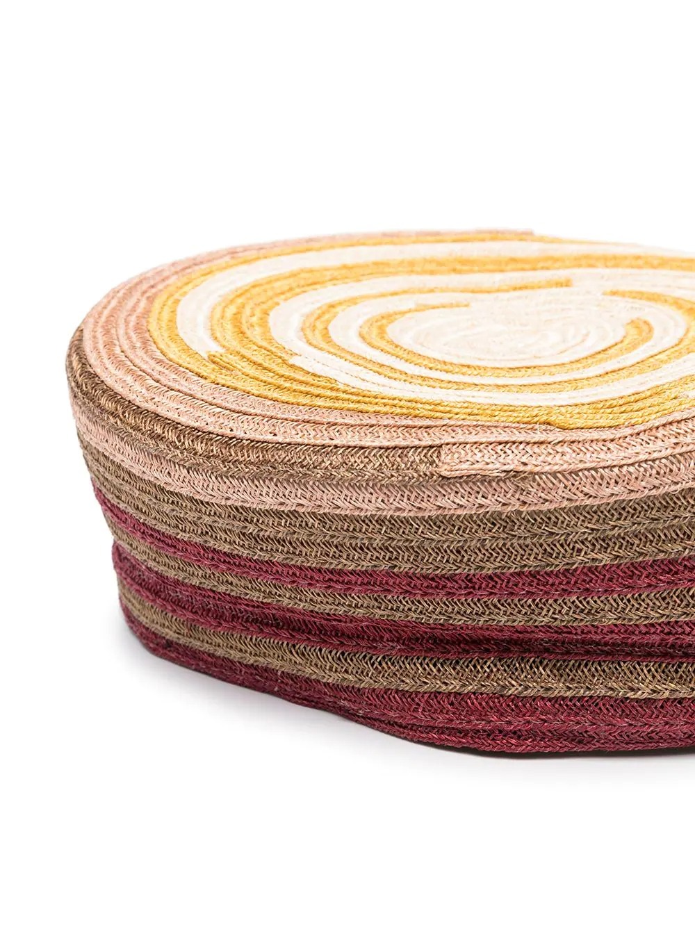 MAISON MICHEL WOVEN-RAFFIA HEMP HAT 