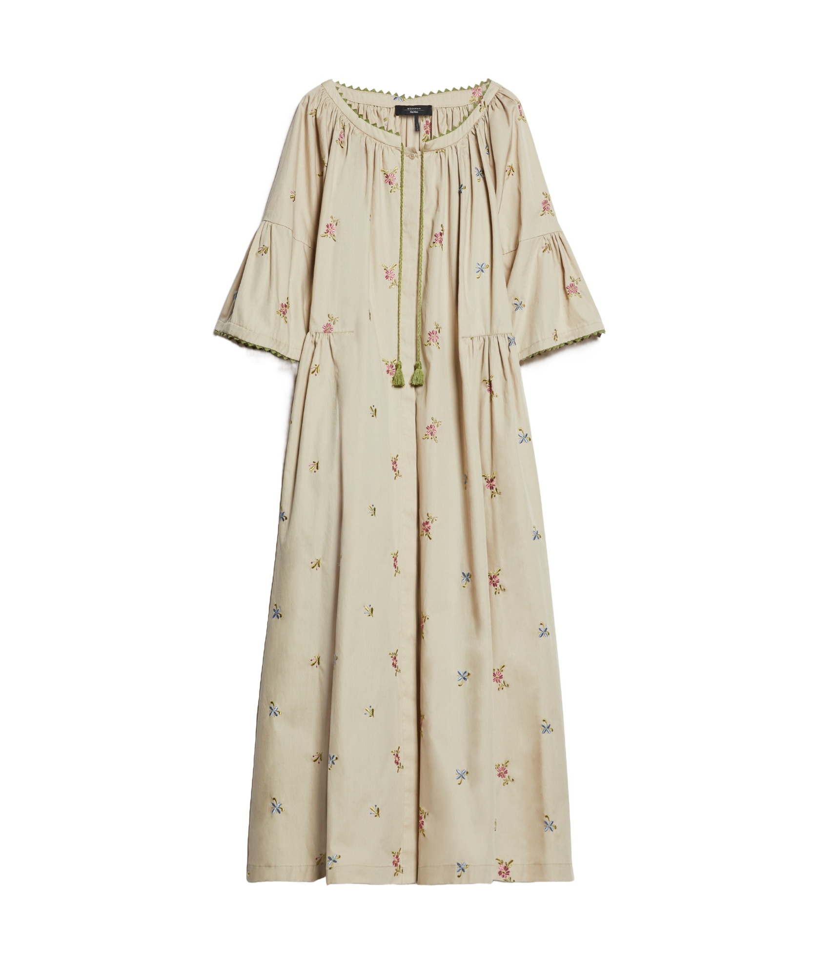Weekend Max Mara Wide Round Neck Dress In Nude