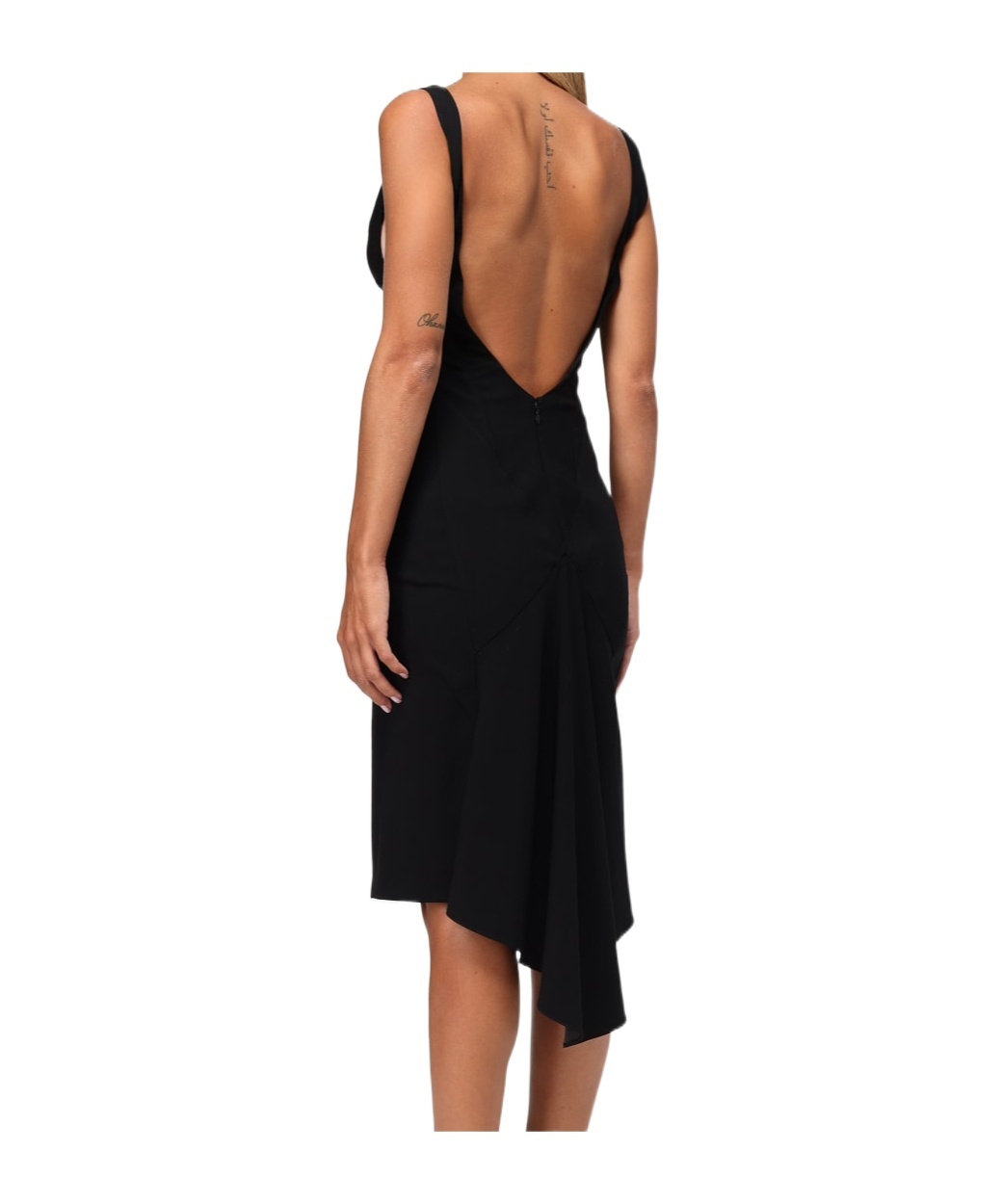 Dsquared2 Women's Wool Mini Dress In Black