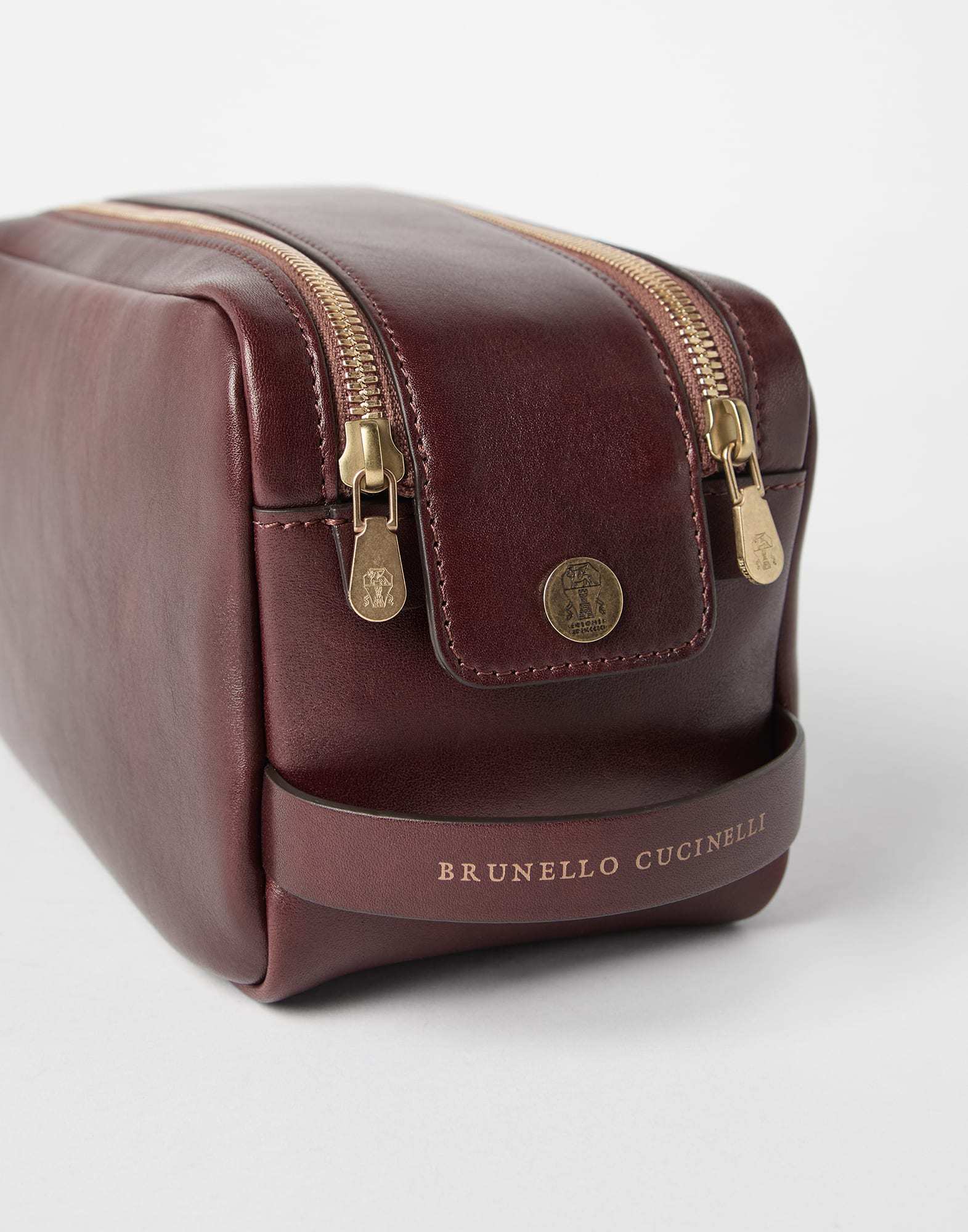 Brunello Cucinelli Double Zip Toiletry Bag