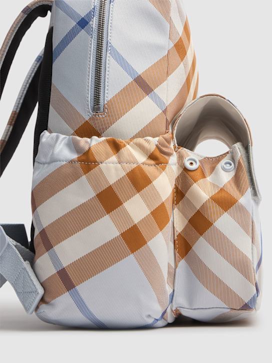 Burberry Check Print Nylon Backpack