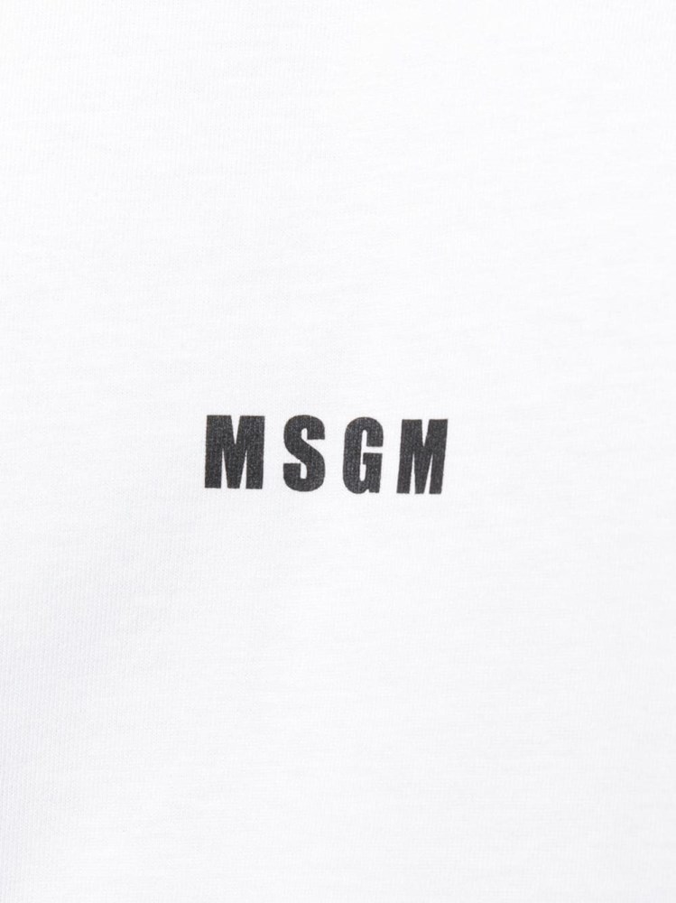 Msgm T-shirt With Logo In White