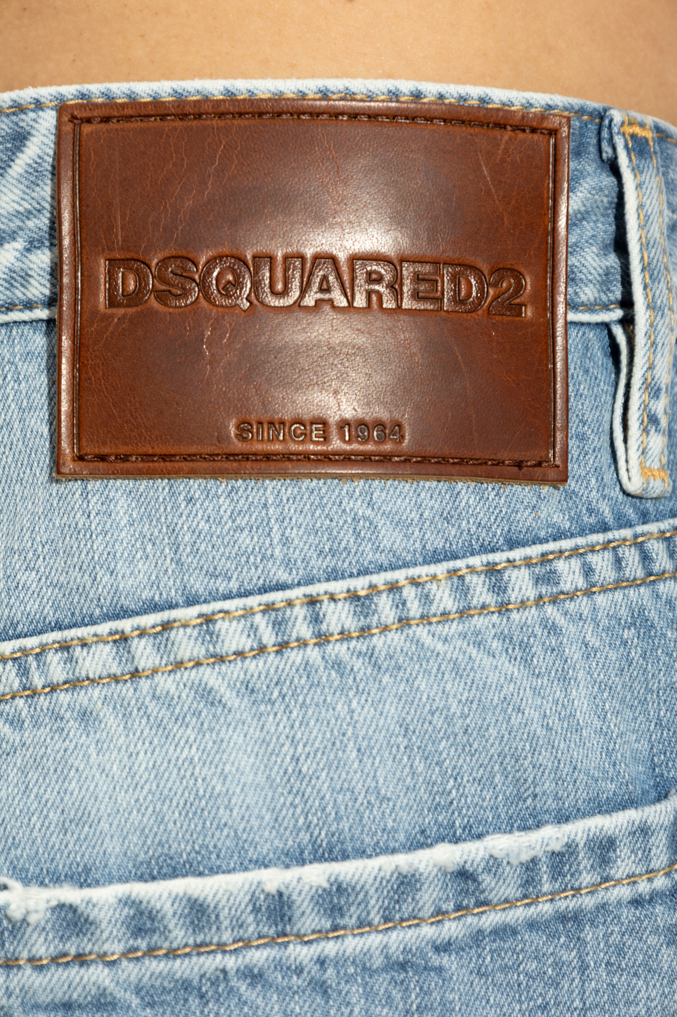Dsquared2 Belt-loop Jeans In Blue
