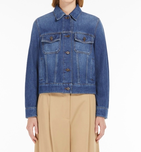Weekend Max Mara Denim Jacket In Blue
