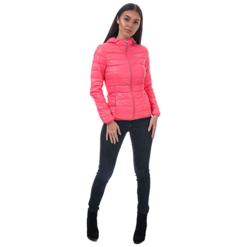 Emporio Armani Logo Details Down Jacket In Pink