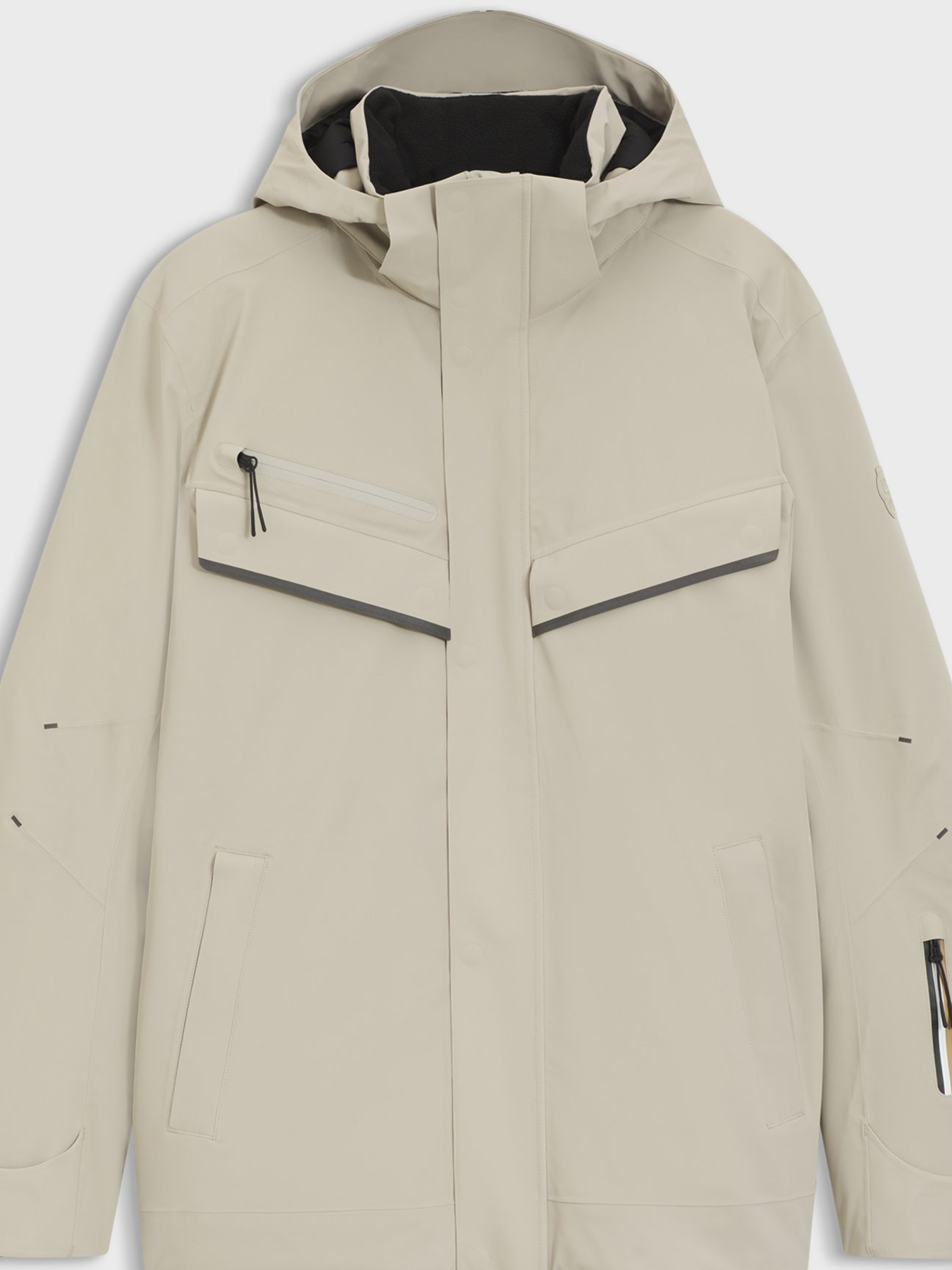 Hugo Boss Long-sleeved Casual Jacket In Neutral