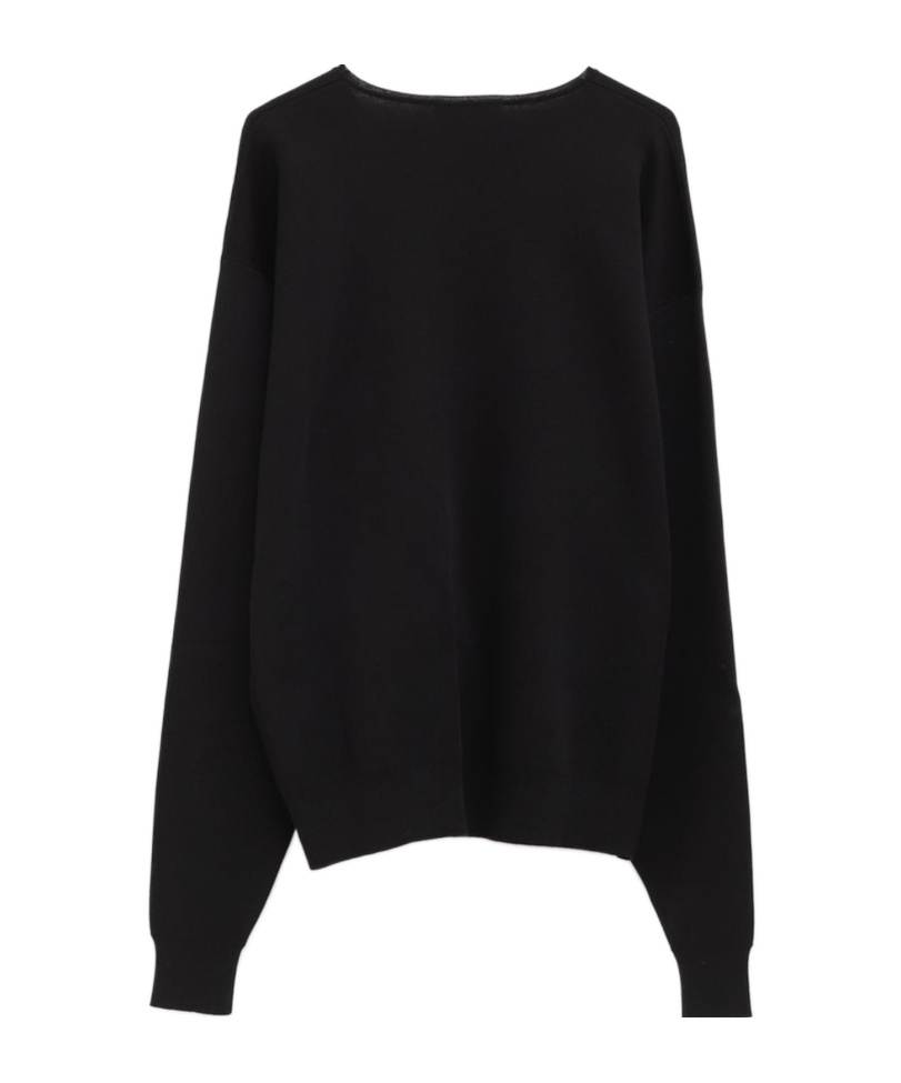Lemaire Long Sleeved Crewneck Jumper In Black