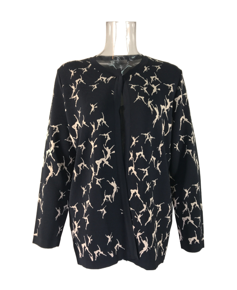 Max Mara Long-sleeved Knitted Cardigan In Black