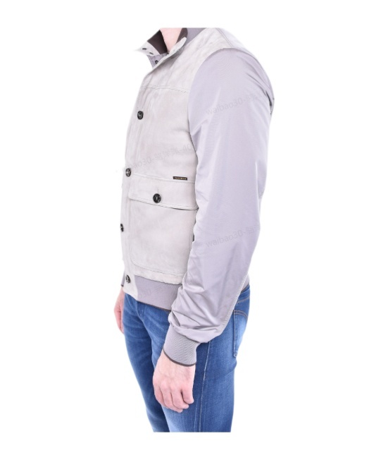 Moorer Turtleneck Casual Jacket In Neutral