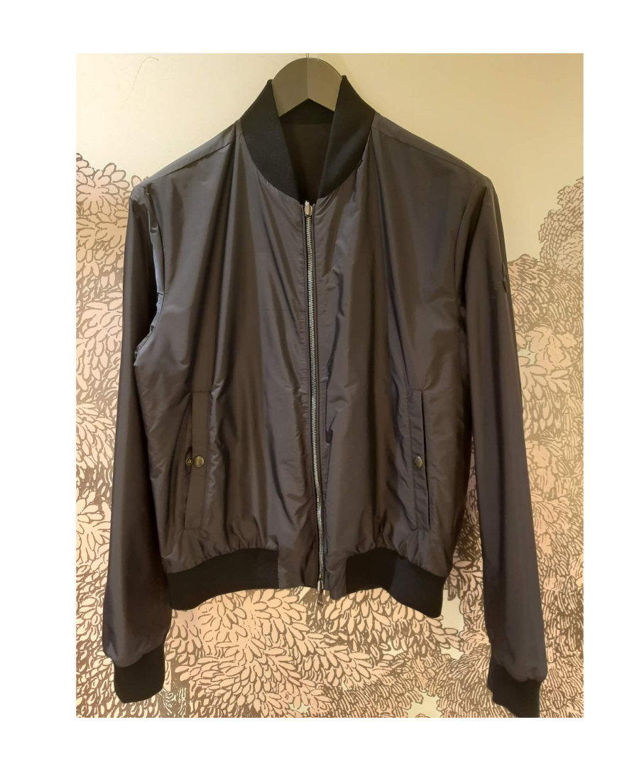 Moncler Barn Reversible Bomber Jacket In Blue