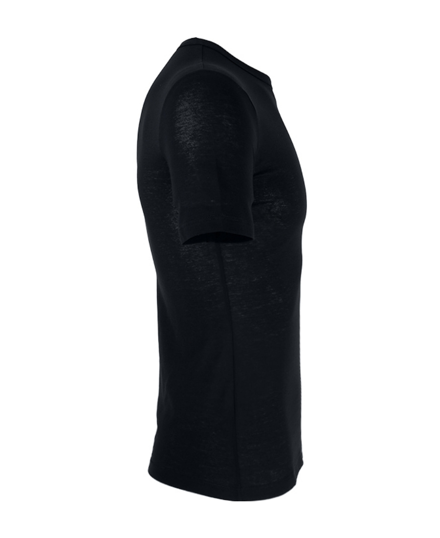 Jil Sander Logo-print Hem T-shirt In Black