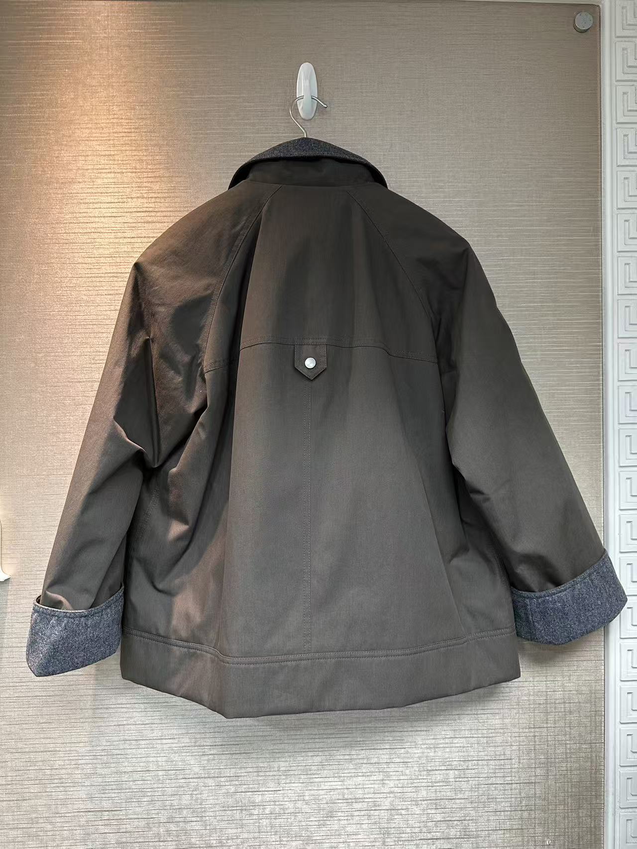 Brunello Cucinelli Long Sleeve Casual Jacket In Gray