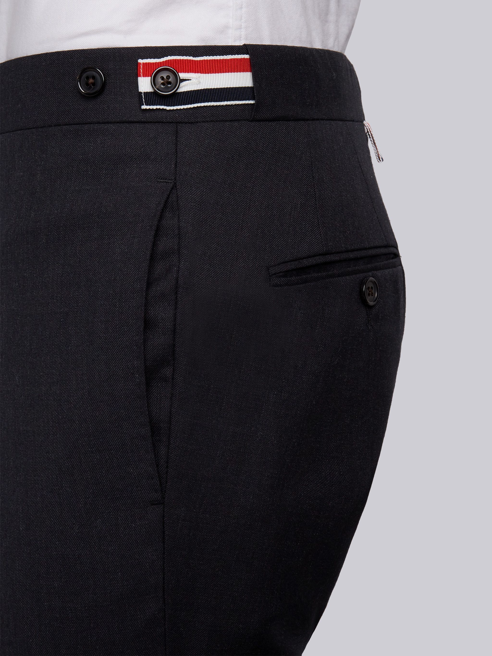 Thom Browne Super 120s Twill Suit With Tie In Black