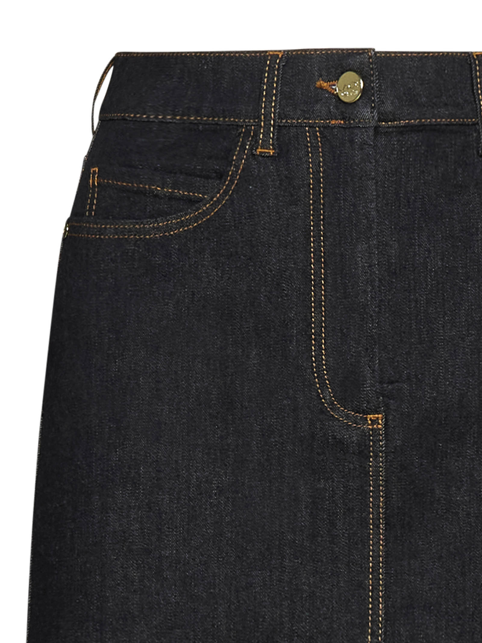 Kaos Denim Skirt With Belt Loops In Black