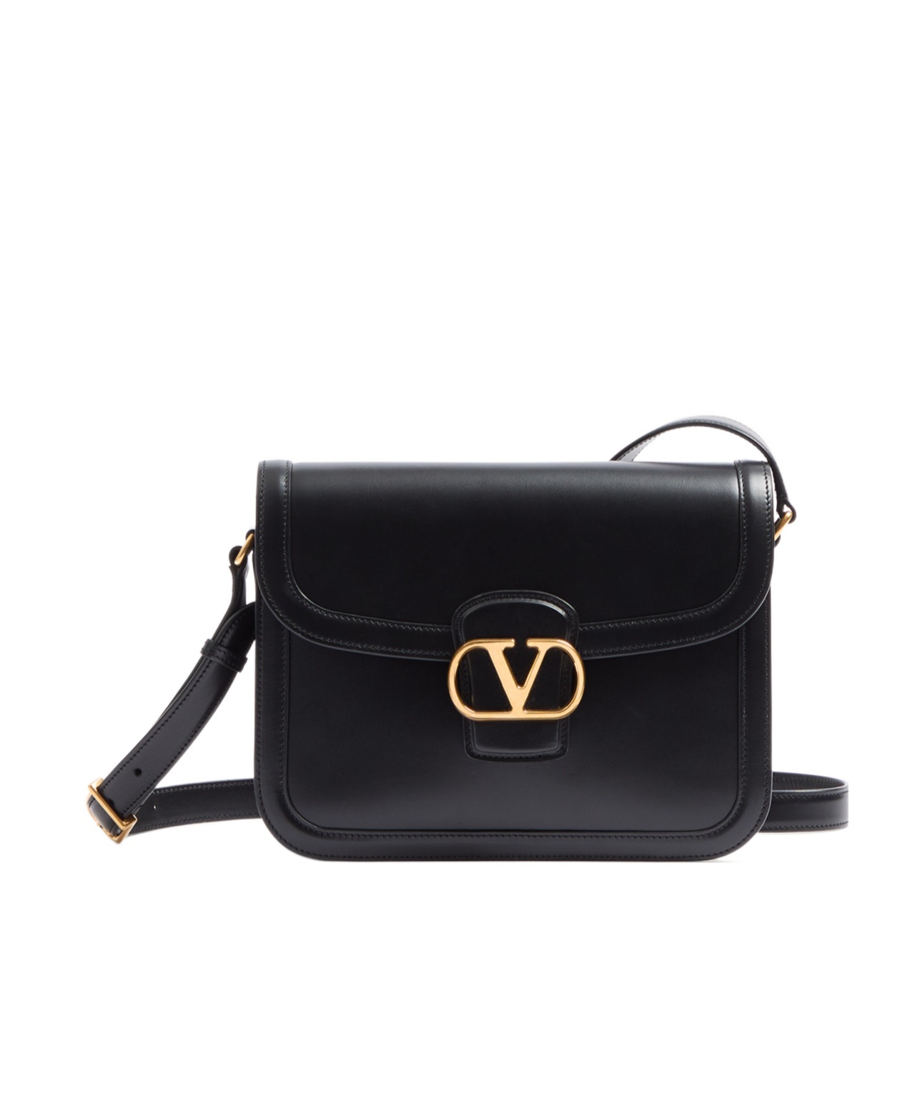 Valentino 9to5 Clamshell Shoulder Bag In Black