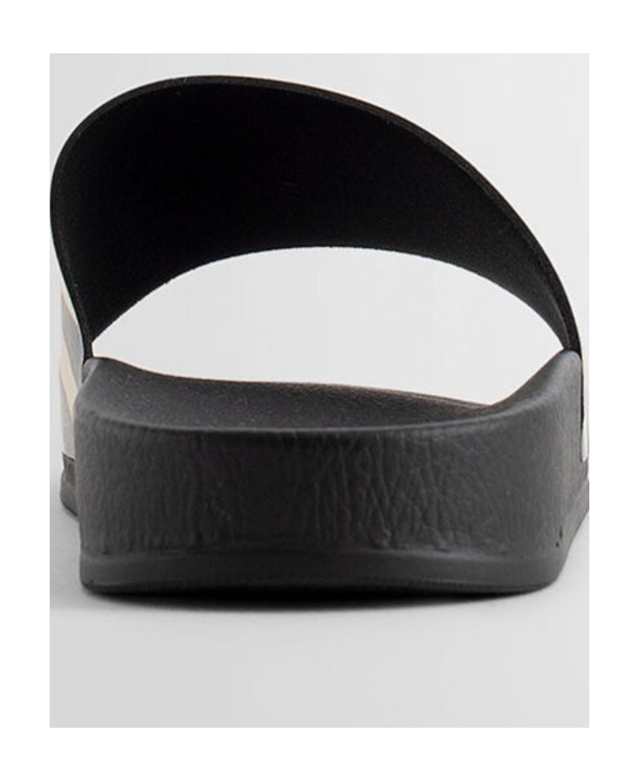 Off-white Diag Rubber Slides In Black