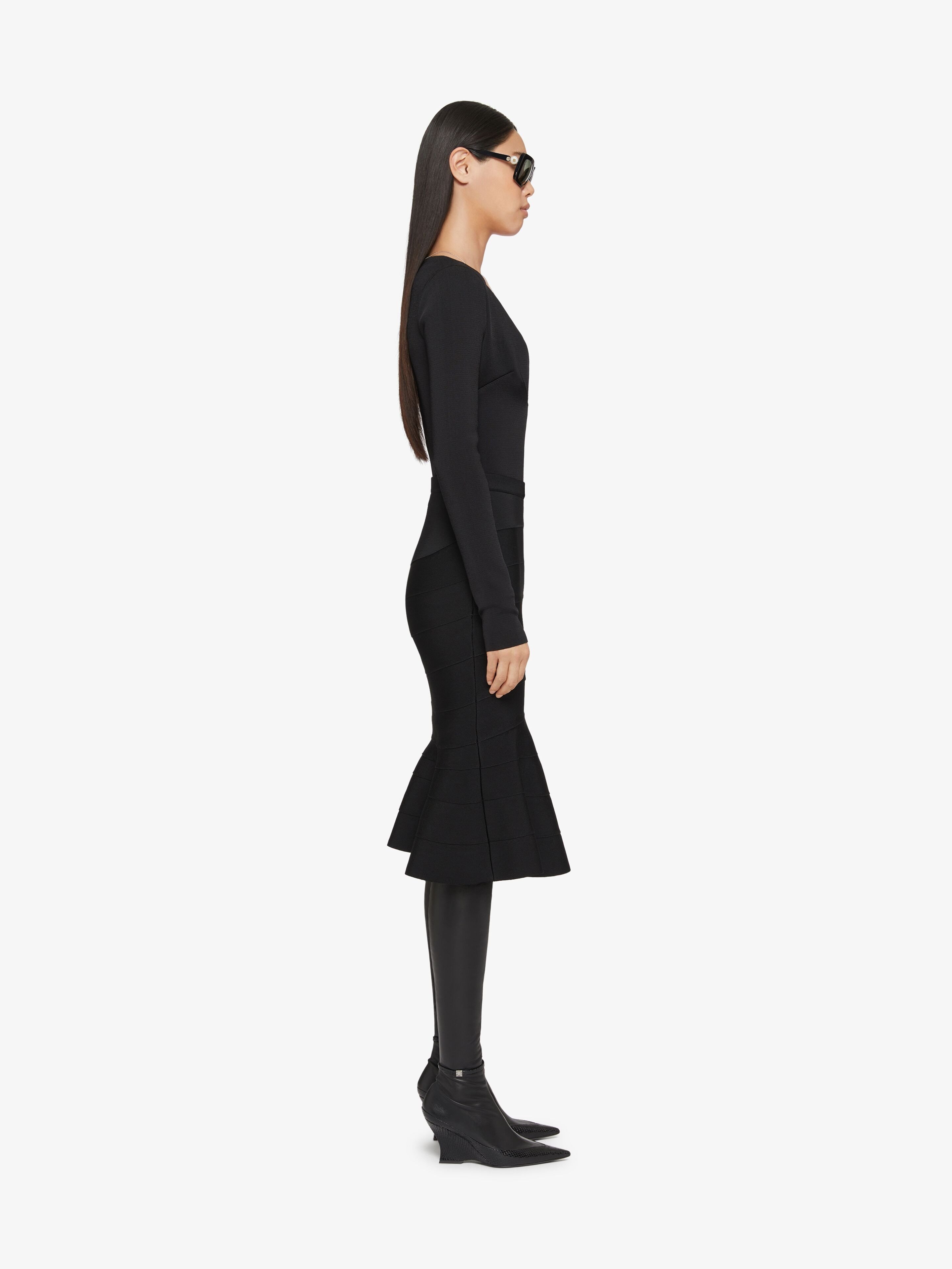 Givenchy Raven Over-the-knee Boots In Leather And Ayers In Black