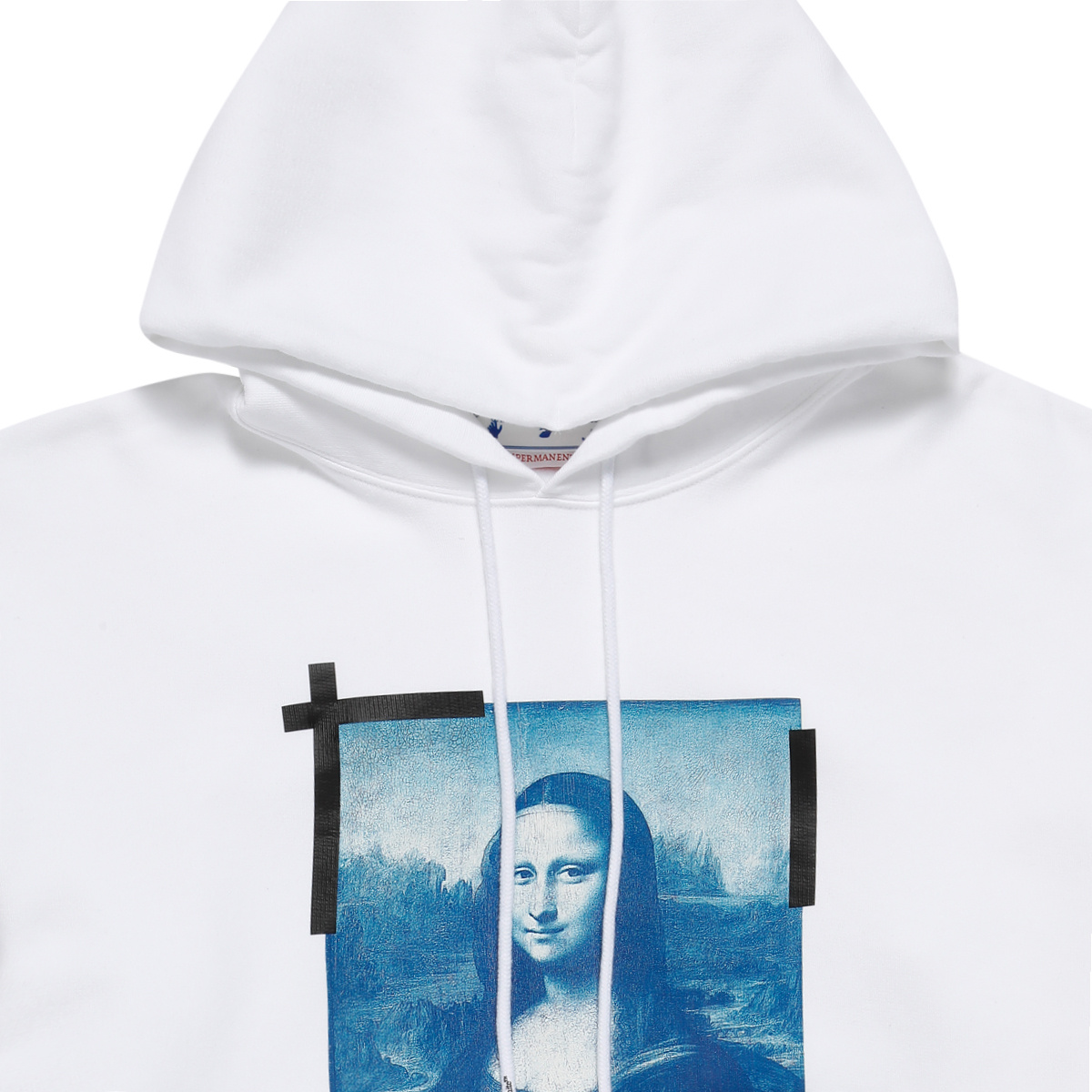 Off-white Monalisa Over Hooded Sweatshirt In White