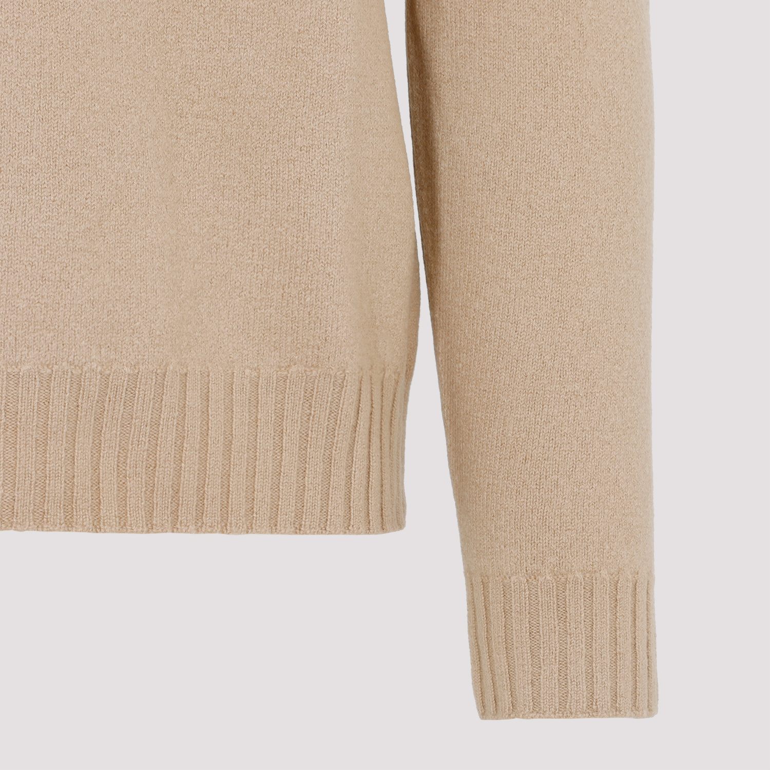 Jil Sander Crew-neck Merino Wool Jumper In Nude