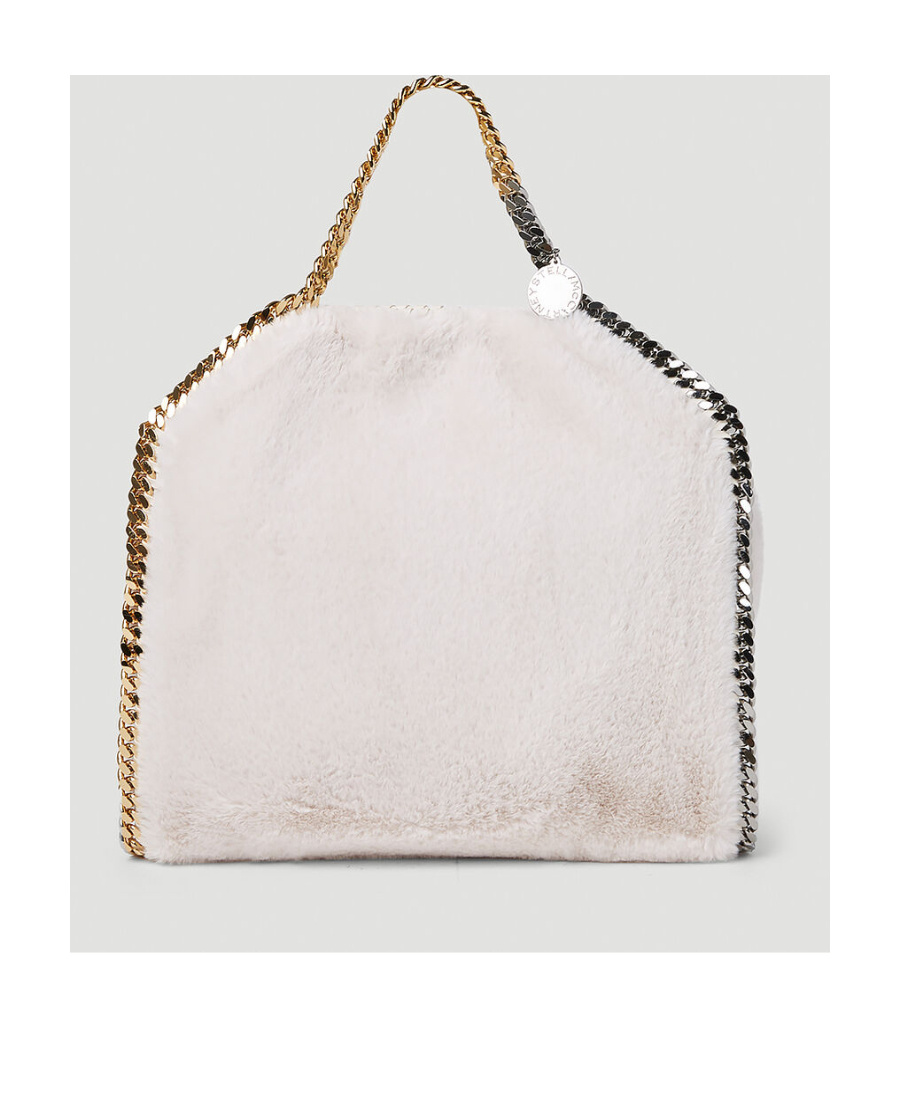 Stella Mccartney Falabella Chain Linked Tote Bag In White