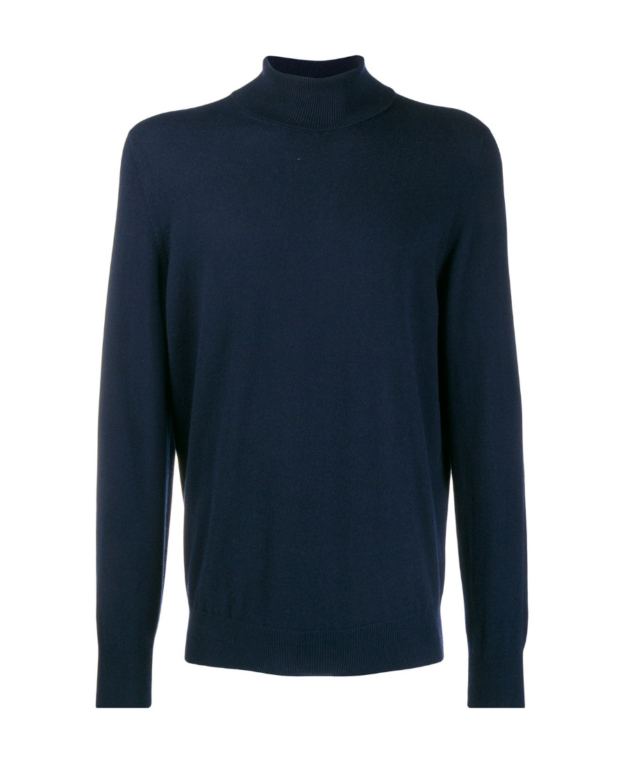 Brunello Cucinelli Rollneck Cashmere Sweater In Black