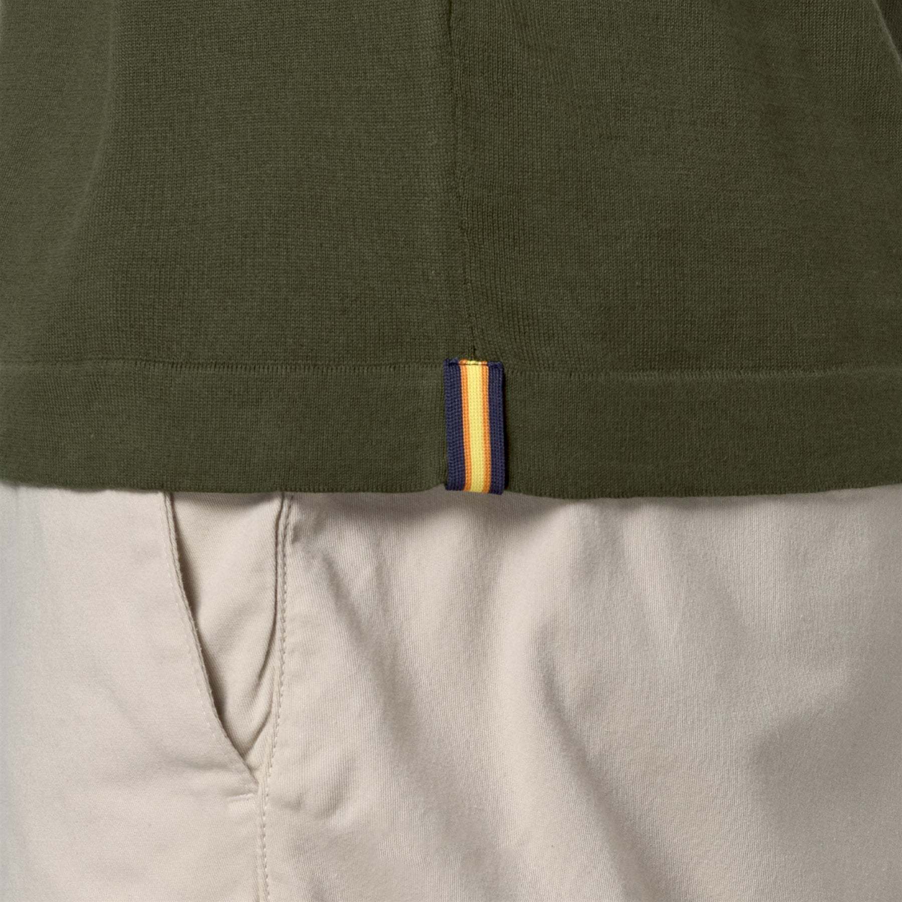 K-way K Way Pleyne Green Cotton Polo Shirt In Black