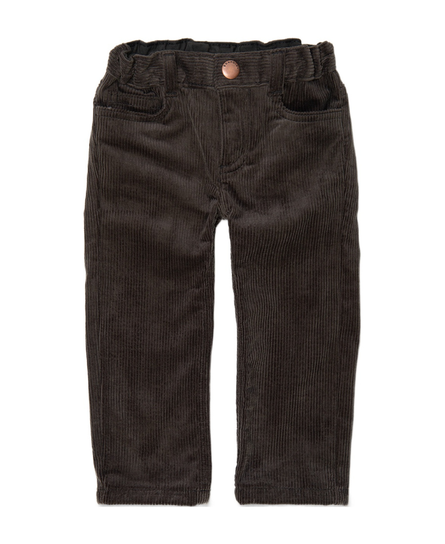 Bonpoint Corduroy Straight-leg Trousers In Black