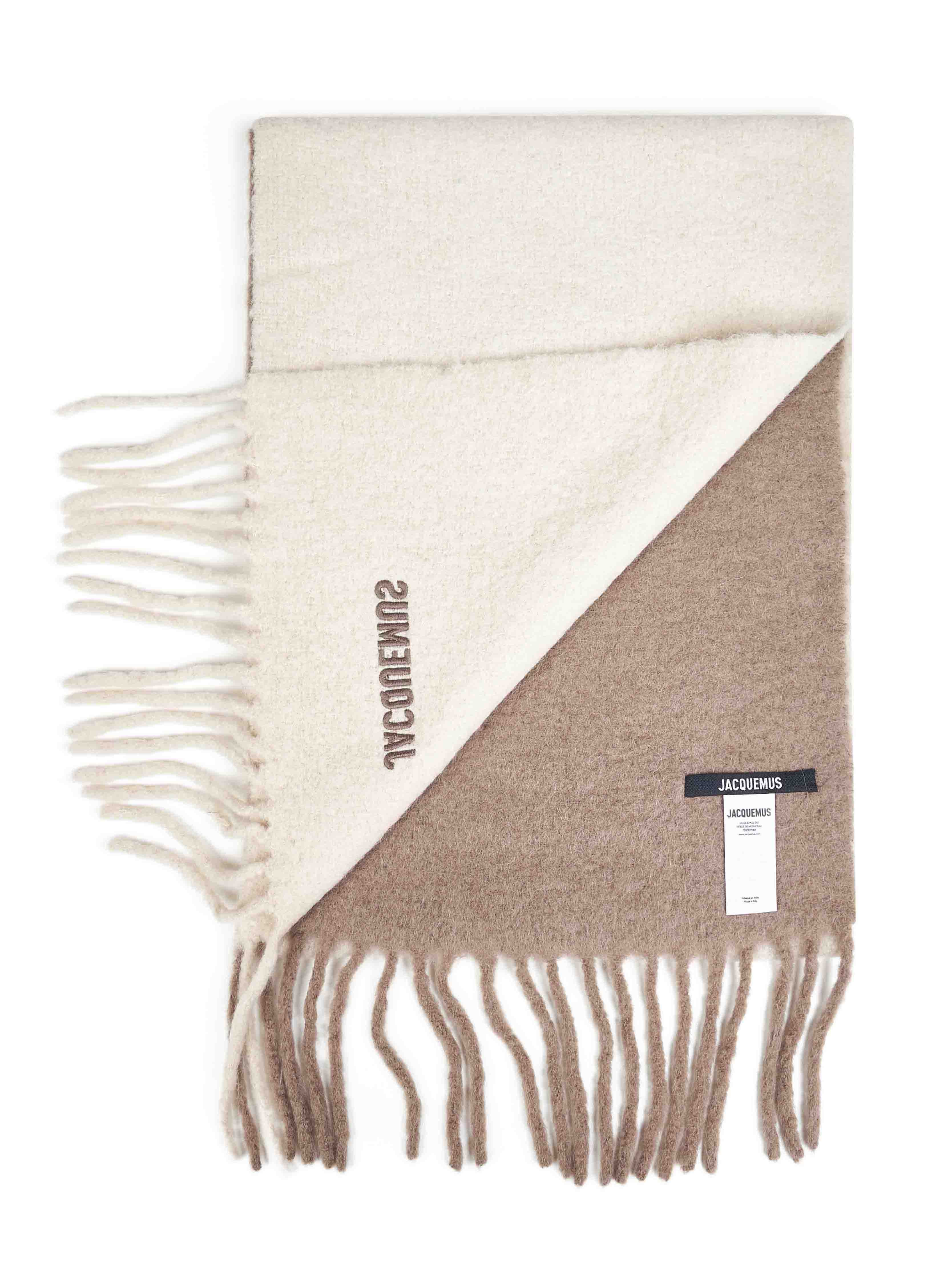 Jacquemus Rectangular Scarf In White