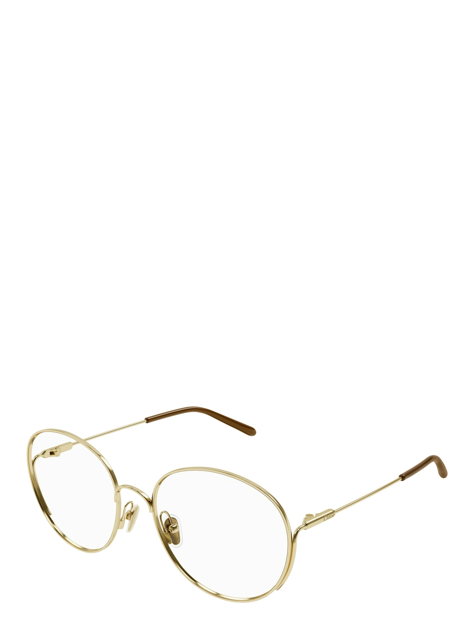 Chloé Geometric Frame Flat Mirror In Brown