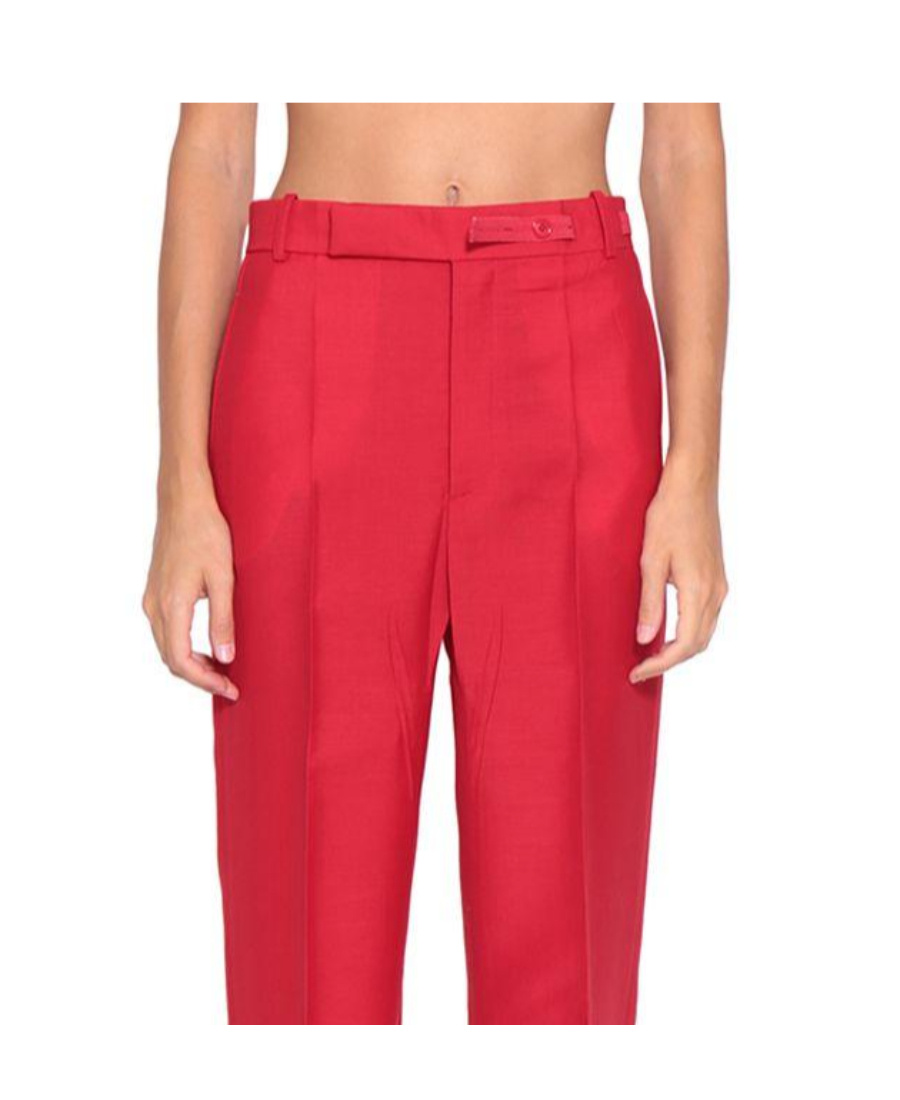 Celine Detachable Casual Pants In Red