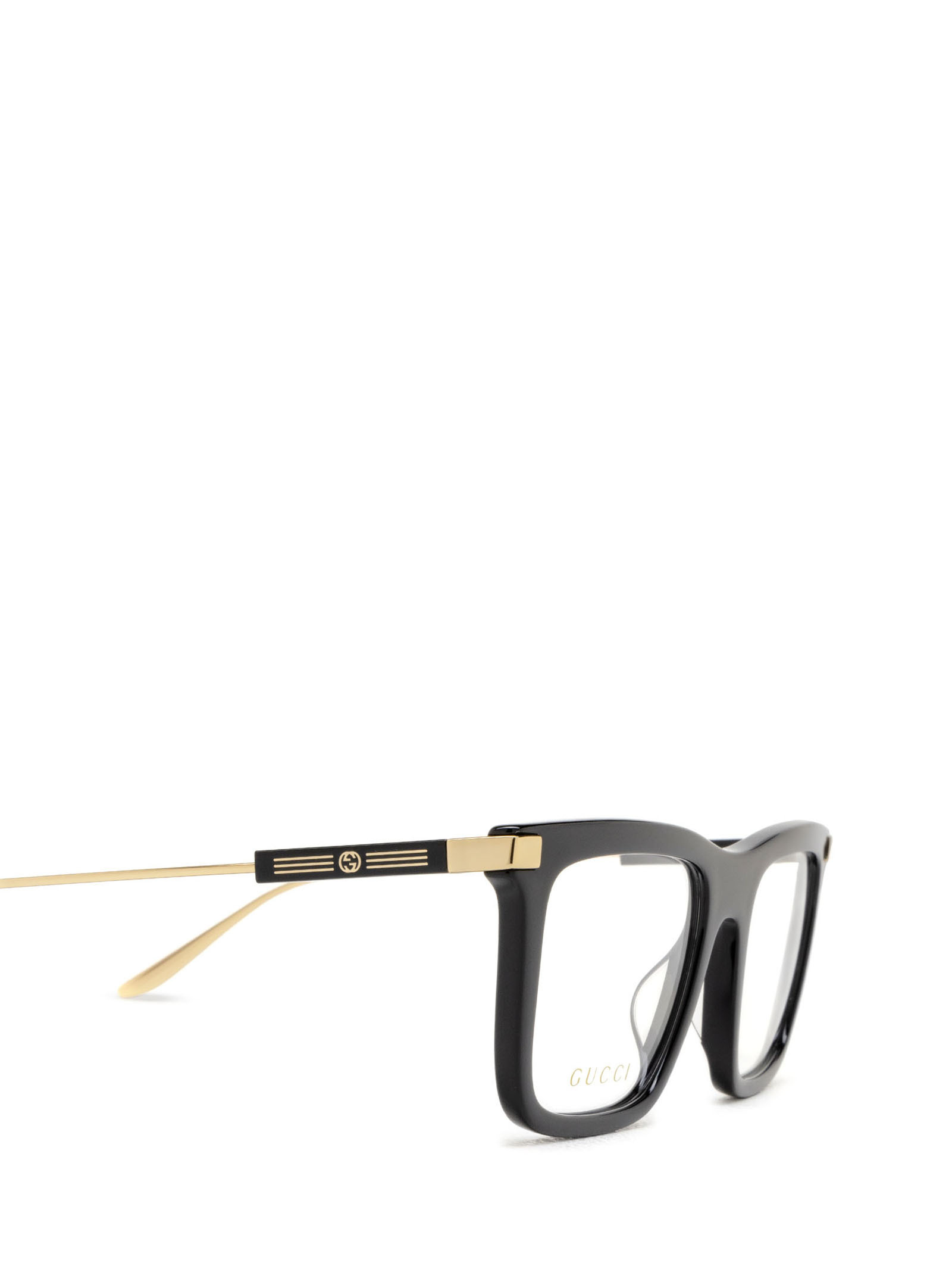 Gucci Rectangular-frame Lens-decal Glasses In Black