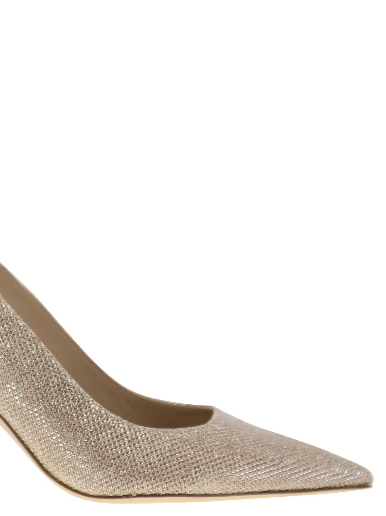 Stuart Weitzman Pointed Hallow-heeled Sandals In Nude