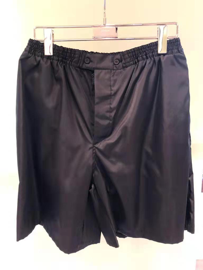Prada Re-nylon Elasticated Waist Bermuda Shorts In Black
