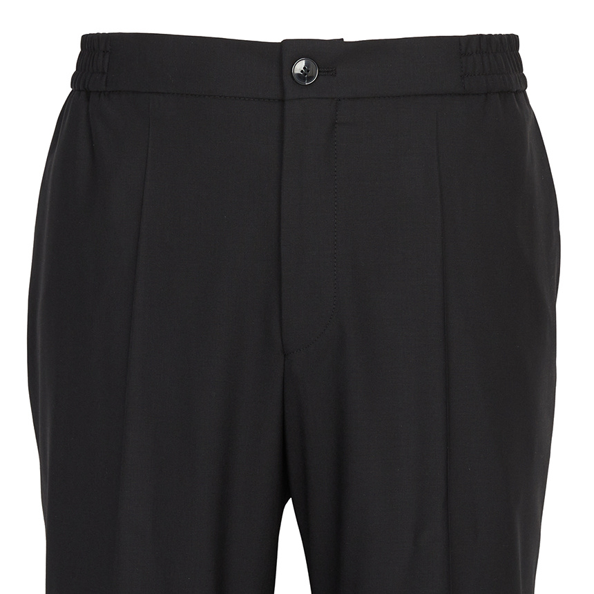 Hugo Boss Tapered Trousers In Black