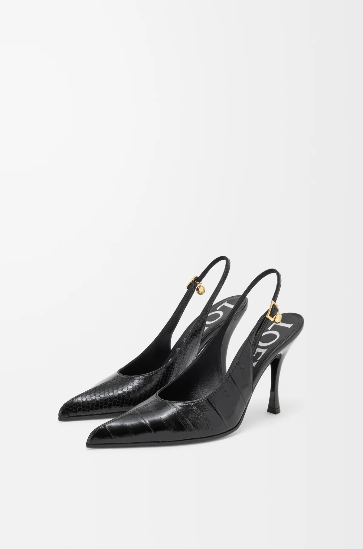 Loewe Comic High-heeled Sandals In Black