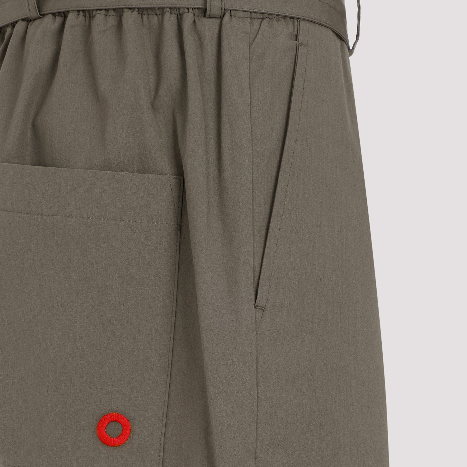 Craig Green Logo-embroidered Drawstring Straight-leg Pants In Green