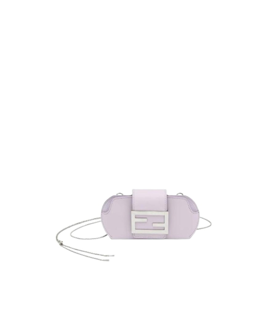 Fendi Logo-plaque Leather Sunglass Case In White