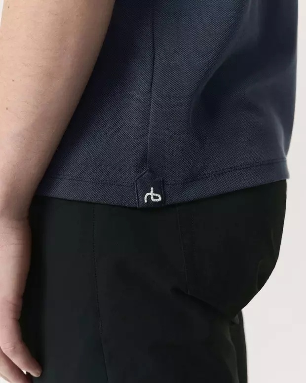 Rag & Bone Short-sleeved Polo Shirt In Blue
