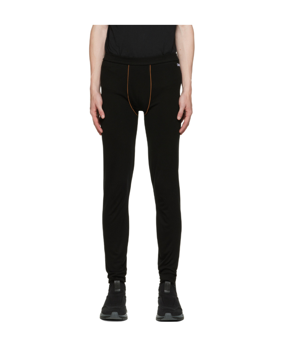 Zegna Logo Warm Casual Pants In Black