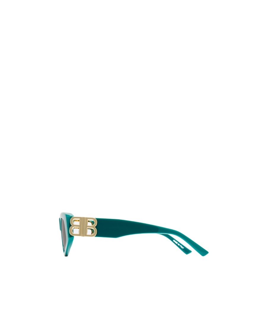 Balenciaga Eyewear Rectangular Frame Sunglasses In Green