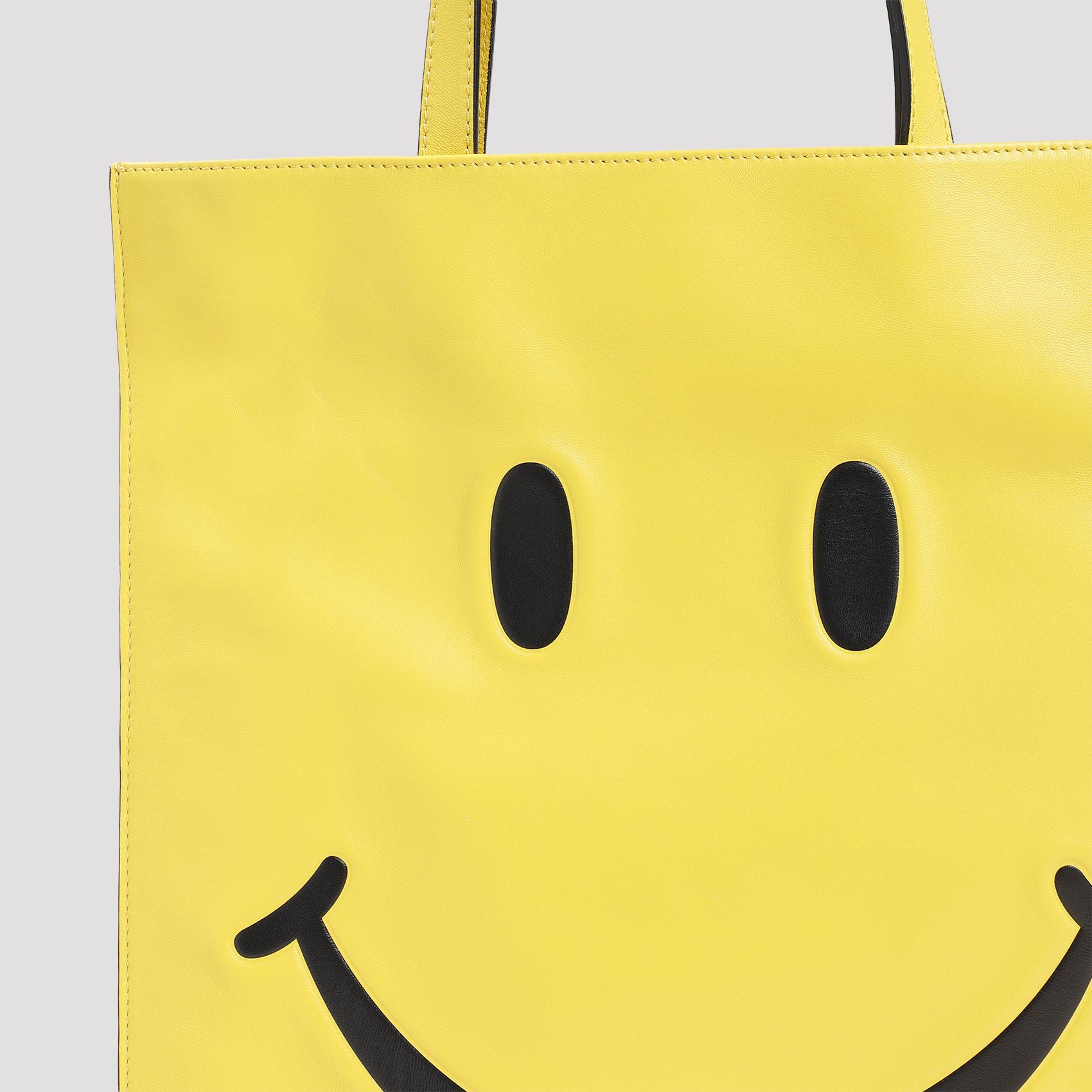Moschino Smiley Face Logo Handbag In Yellow