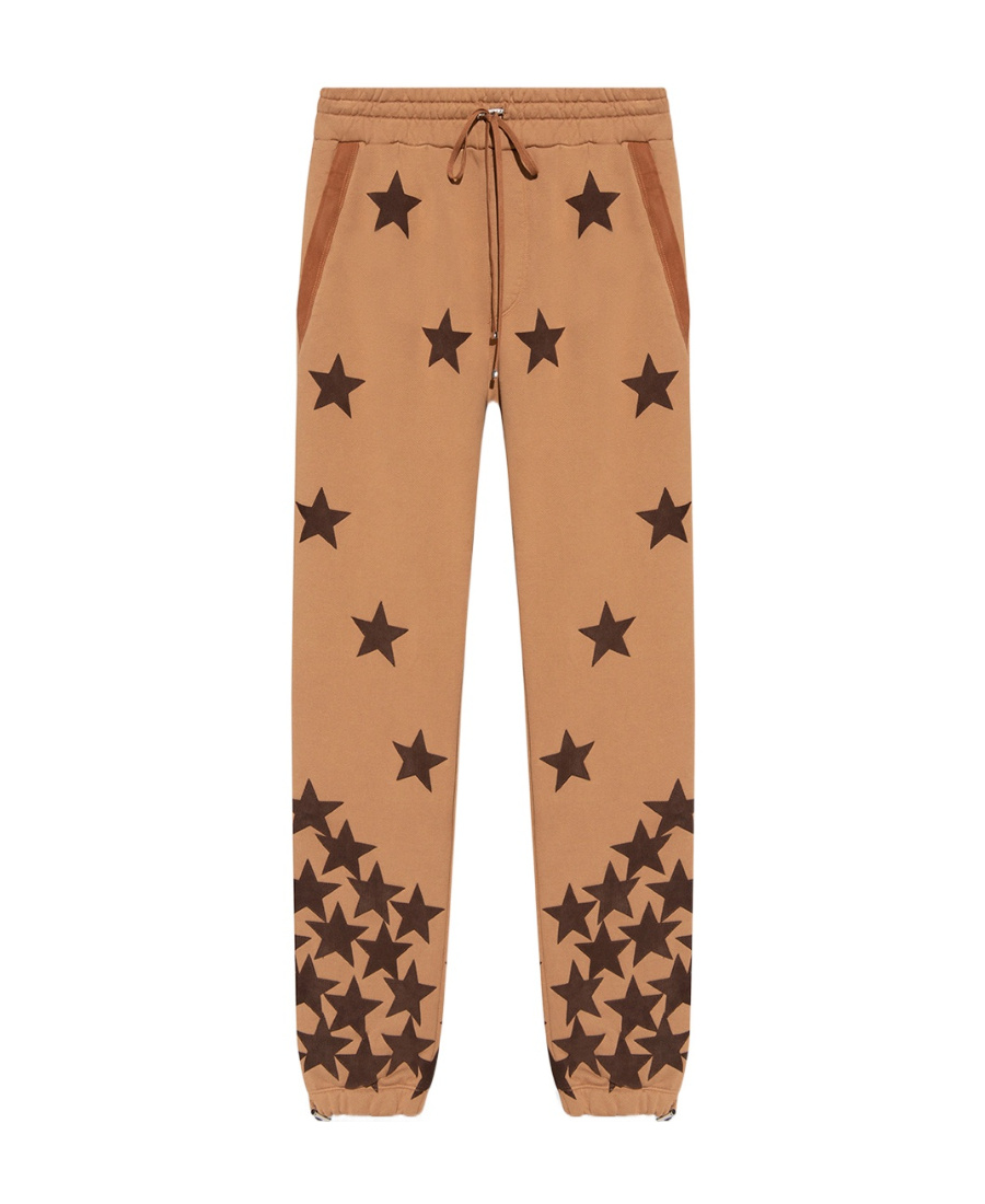 Amiri Star-patch Track Pants In Nude