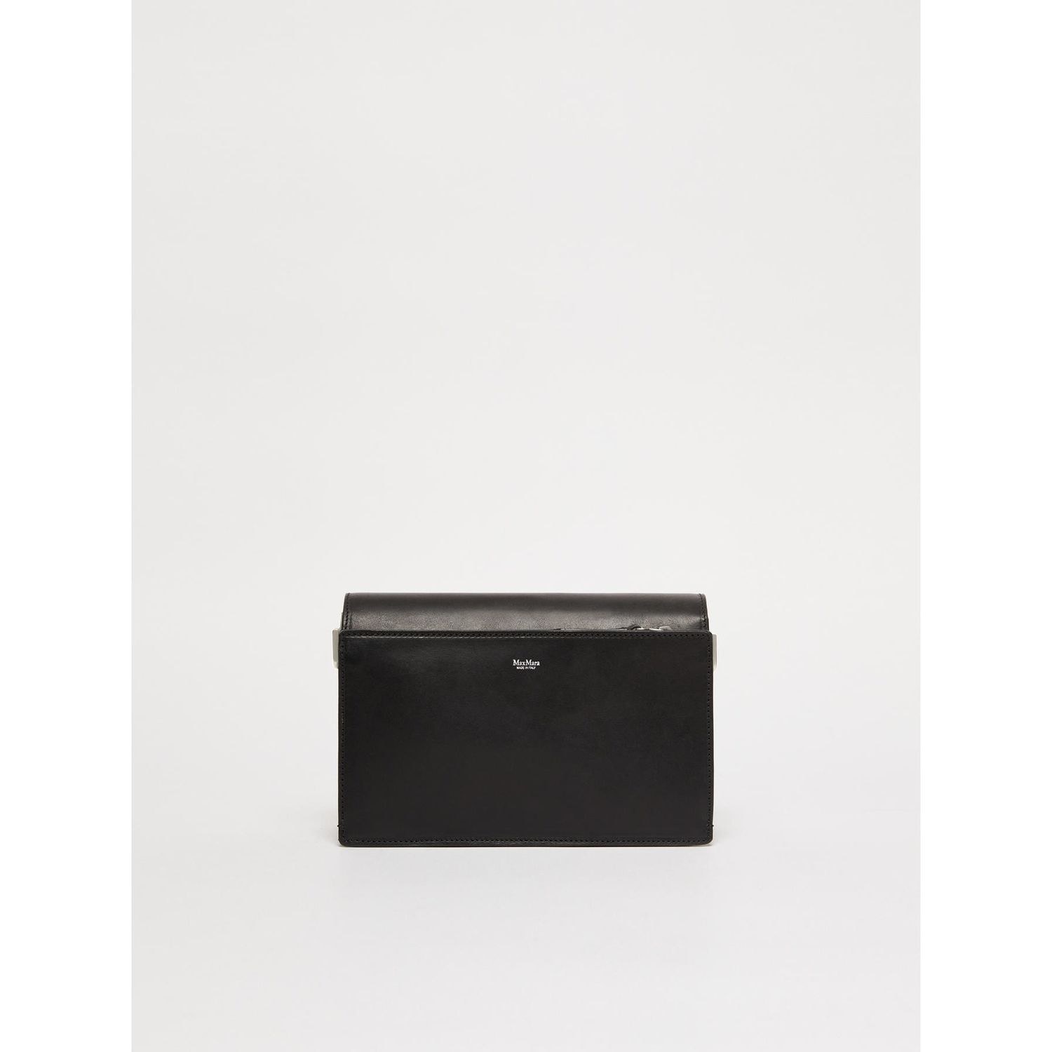 Max Mara Biancaraf Calfskin Crossbody Bag In Black