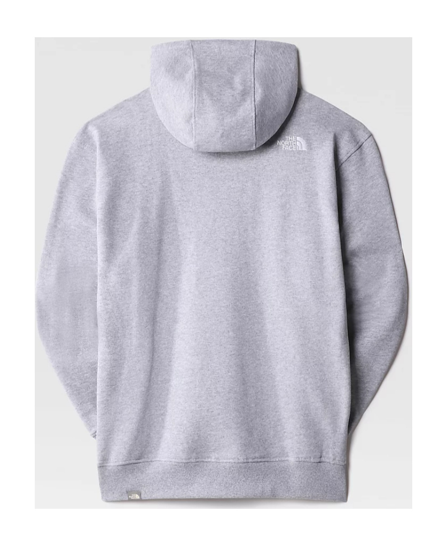 The North Face Logo Hooded Sweater In Gray