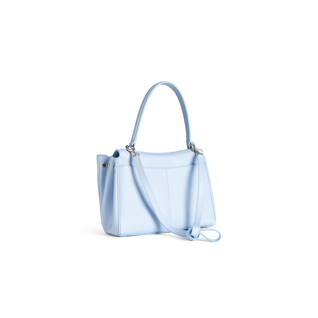 Balenciaga Rodeo Small Calfskin Top-handle Bag In Blue