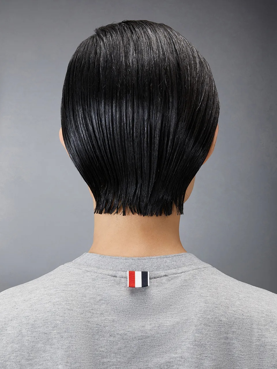 Thom Browne Classic Loopback Pique T-shirt In Gray